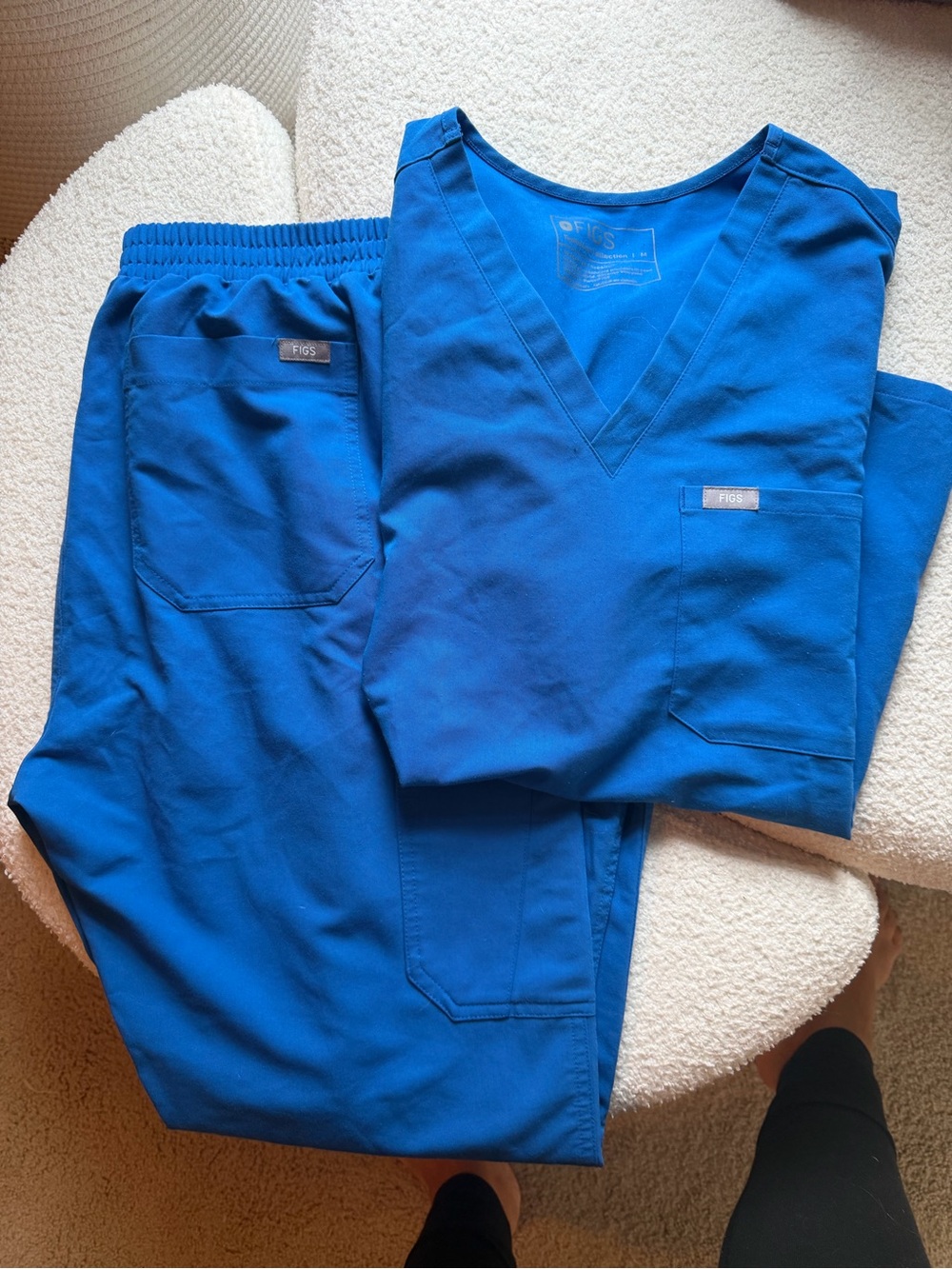 Figs Women's Scrub Set in Royal Blue